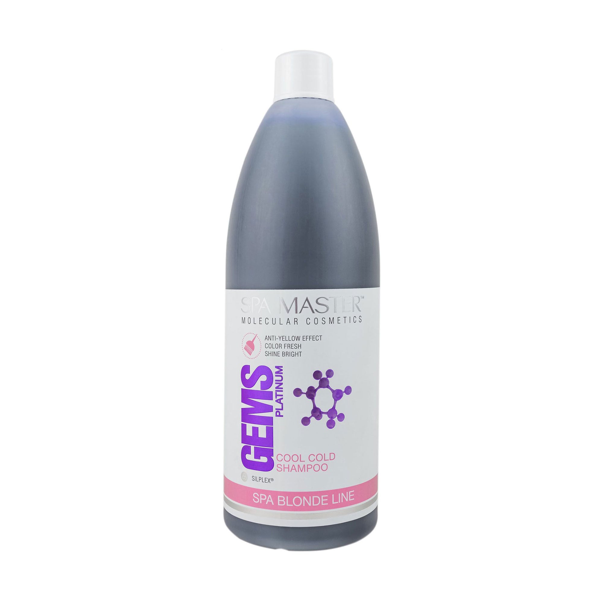Уцінка! Тонувальний шампунь для волосся Spa Master Spa Blonde Line Cool Cold Shampoo pH 5.5 Платинова перлина, з антижовтим ефектом, 970 мл
